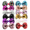 Party Glitter Sequins Hair Clip Kid Bow Hairpin Children Accessories Girl Large Bowknot Barrette Baby Clips Manual Hairs Pin