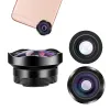 Filters 4k HD Camera Lens 15X Macro Lense Wide Angle Lens Professional Universal Clip On Cell Phone Lens for Huawei iphone Smartphone