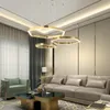 Modern Minimalism Steel Led Pendant Lights Gold Hexagon Hanging Lamp Woonkamer LED Luminarias Indoor verlichting armaturen