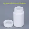 Flaskor 20st tomma stora mun 150 ml medicinflaska med lock matkvalitet HDPE -plastbehållare för pillerkapsel tablett påfyllningsbar flaska