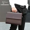 Männliche Handtaschen PU Leder Herren Tasche Aktentasche Business Umhängetasche für Männer Marke Laptop -Taschen Mann Organizer Dokumente 240418