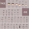 Maange 30st Professional Makeup Brush Set Foundation concealers Eye Shadows Powder Blush Blending Brushes Beauty Tools With Bag