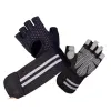 Gloves Gym Fingerless Gloves Man Weight Lifting Dumbbells Barbell Bodybuilding Fitness Gloves Weights Workout Lifting Gym Equipment