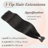 Extensions droites I Tip Hair Extensions 100% Real Human Cheveux Natural Natural 1626 pouces 100 grammes Tip Fusion Hair Extensions High Quality