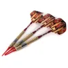 Darts Cuesoul 3pcs Colorful Soft Tip Darts Set with Golden 16 Grams Barrels, Red Aluminium Dart Shafts for Dardos Electronico