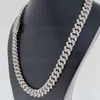 12,5 mm bredd lyxhalsband för män Moissanite Cuban Link Chain Factory Price 10K Guld 10K