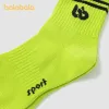 Meias Balabala Home 2023 unissex menino menina meias primavera outono de outono esportivo estilo jacquard meias simples dois pares