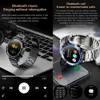 Wristwatches 2024 New Mens Smart Watch AMOLED Screen Moment Display Time 400 MAH Ultra Capacity Battery Bluetooth Call Smartwatch Men Women 240423