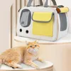 Porteurs de chats sac de transport pratique avec fenêtre en filetage épaule extérieure respirante pour le sac à main