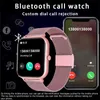 Начальные часы xiaomi Call Smart Watch Watch Women Custom Dial Smart Wwatch для Android IOS Водонепроницаемые Bluetooth Music Watch Touch Bracelet Clock 240423