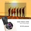 Filters 9K HD 18mm Wide Angle Lens No Distortion With 15X Macro Lens Phone External Lenses for iPhone 13 12 pro max Android Phones