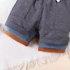 Shorts 3pcs Set Baby Boys Cotton Coton Soft Soft Solid Short Pantal