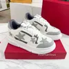 Lage damesster Super nieuwe sneakers Designer schoenen Sole Heren Dikke mode veelzijdige echte lederen trainer Casual KGX0