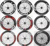 Newest 700C 38506088mm Track Fixed Gear Bike 3K UD 12K full carbon fibre tubular clincher tubeless rims carbon bicycle wheelset7806261