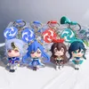3D cartoon keychain toy cute action picture pendant keychain backpack keychain decoration