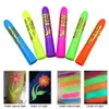 Kroppsfärg 6 st/set lysande ansikte kroppsfärg krita glöd stickparti levererar livlig färg neon kropp färg bedövande ingen lukt makeup färg d240424