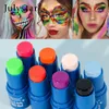 Lichaamsverf Julistar Halloween Body Painting Cream gezicht in water oplosbare fluorescerende gezichtsstadium geschilderde stok D240424