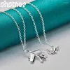 Anhänger Shstone 925 Sterling Silber 16 bis 30 Zoll Flugzeugketten Flugzeug Pendell Halskette für Frauen Braut Hochzeit Geburtstag Charme Schmuck Schmuck