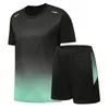 Summer Mens and Womens Gradient Sports Terne Short Shorts curtos Sedia de seda rápida Running Running Roupas Trend Fashion 240419