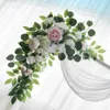 Faux Floral Greenery Wall mounted artificial flower wreath party supplies door threshold artificial flower wreath background wedding decoration artificial flow