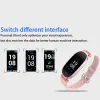 Bracelets Uiriqi Bluetooth imperméable Smart Watch Fashion Women Ladies Sate Smart Wristband pour les téléphones iOS Android Affichage coloré