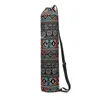 Accessoires d'exercice d'extérieur de la mode Sac à tapis de yoga imprimé floral avec sangle réglable 240415