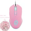 Souris rose optique souris marin yoon gaming ordinateur câblé mourte mute jolie souris colorée 3200dpi pour filles givères cadeau pc jeu