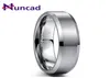 Bandringen Nuncad Men039S Carbide Tungsten Ring 6mm brede stalen kleur Matte oppervlakte comfort Fit bruiloft vinger 2021 Valentine01844471