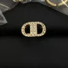 2024 Materiale in ottone in ottone Lettera intarsiata perle Ring femminile