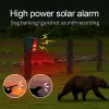 Tillbehör högt ljudtillverkare Solar Outdoor Motion Alarm Dog Barking LED varningslampa 20cc