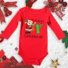 Één-stuks mijn eerste kerstnieuw geboren baby bodysuits kleding ropa peuter meisje rood lange korte romper jumpsuit outfit kerstcadeaus