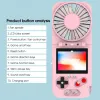 Giocatori regolabili Highquality 500 in 1 Gameboy di combattimento online portatile con mini fan leggero gameboy rapida risposta per il regalo per bambini