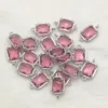 Arrival16x9mm50pcs Connettori di rettangolo di cristalli di rodio per cranica fatta a mano Orenatura fai -da -te Funzioni di gioielli Componenti 240416