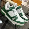 Designer shoes Embossed louiselviuton Trainer Sneaker white black sky blue abloh green denim pink red luxury Virgil mens casual sneakers trainers