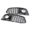 New Car Fog Light Grill Grille Cover for Audi A4 B8 2009-12 RS4 Style