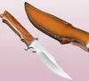Knife dritta di sopravvivenza esfattivo per piccola sopravvivenza 440c Drop Drop Bowie Blade Full Tangwood Hidwood Blade fisse per esterni Caccia 9338478