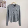 Ralp Laurens Polo Sweater Designer RL Luxe mode dames truien kleine gebreide vest slanke klassieke polo trend veelzijdige top