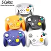Contrôleurs de jeu joysticks 5 couleurs Contrôleur de jeu sans fil pour la console de jeu NGC avec adaptateur 2,4 g de jeu de jeu pour la console de jeu vidéo Gamecube D240424