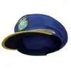 Berets Blue Hat For Kids Role Play Halloween Party Cosplay Top Stage -uitvoeringen Props Hoofdkleding H9ed