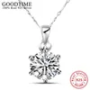 PENDANts Fashion Genuino 925 collana in argento sterling per donne rotonde zircone Cascio Gift Party Gift