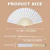 4060PC Personalizacja Fan Hand Fan Fanable Paper Fan Portable Party Wedding Materie