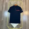 T-shirt Designer Versione corretta 1.1 Pujia Pra2024 Triangolo Alfabeto Pocket Polo Short Short Short Shirt Mens e Womens Paris