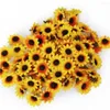 Fleurs décoratives 100pcs / lot Artificiel Flower Wedding Decoration Decoration Simulation Small Duy Pographie outil