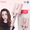 Lisseurs coiffures automatiques Curler trois barils en céramique curling Hair de fer profond rouleau ondulé baguette lcd électrique attelle