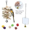 Andere Vogelversorgung 13 PCS -Papageien umfassen 7 hängende Vögel Käfig Hängematte Schwung Kauspielzeug Spielzeug