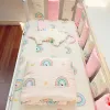 Kissen 10pcs Neugeborenen Bett Zaun Baby Kinderbett Stoßfänger Tropfendichte Baumwollbett Zaun Barriere Kinder Nachteile Protektor Kissen Antikollision Stoßfänger