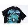 T-shirt maschile Hellstar American High Street Boyes Alien Short Short Shorted Mens e abiti da donna in cotone da donna