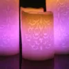 Zmiana kolorów Gradient świece LED Pilot Electronic Breaking Welling Candle Night Lights Dekoracja przyjęcia weselnego 240417