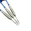 Darts yernea highquality 3pcs punta in acciaio freccette 22 g standard dardi duri che lanciano giochi sportivi sport alberi in alluminio blu voli da dardo