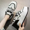 Chaussures décontractées Audispin 6cm Wedge Femmes de style coréen Sneakers Fashion Génétique en cuir Street Tide Skateboard Office Lady Footwear